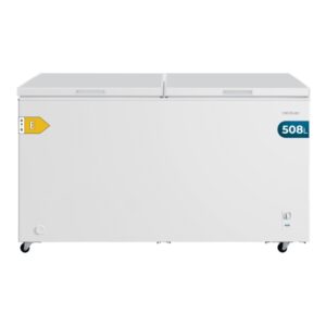 Cecotec Bolero CoolMarket Chest Duo 508M White E Congelador Horizontal Convertible - Capacidad 508L - Temperatura Regulable - Doble Cesta - Ruedas Integradas - Control Mecanico - Color Blanco