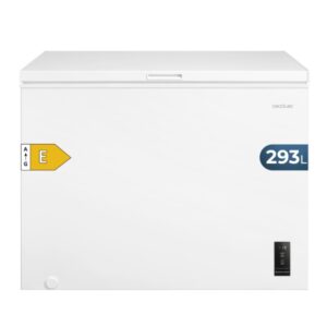 Cecotec Bolero CoolMarket Chest 293P White E Congelador Horizontal Convertible - Capacidad 293L - Temperatura Regulable - Cesta con Asas - Alarma de Puerta Abierta - Color Blanco