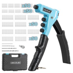 Cecotec FixerForce 4000 Full Equip Remachadora Manual - Incluye Accesorios - Color Negro y Azul