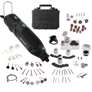 Cecotec Multihand 200 Power Multiherramienta Rotativa - 200W - 256 Accesorios - Maletin - Velocidad Ajustable - Pantalla - Color Negro