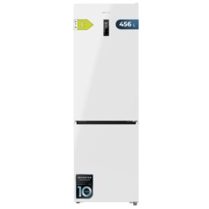 Cecotec Bolero CoolMarket Combi 456 White C Frigorifico Combi - Capacidad 456L - Compresor Inverter - Congelacion Ultrarapida - Silencioso - Frio Envolvente - Clase C - 201x59.5cm - Color Blanco