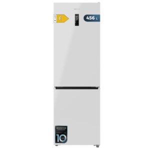 Cecotec Bolero CoolMarket Combi 456 White E Frigorifico Combi - Capacidad 456L - Compresor Inverter - Congelacion Ultrarapida - Silencioso - Frio Envolvente - Clase E - 201x59.5cm - Color Blanco