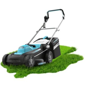 Cecotec Terrenator 360 Flex Z Cortacesped Electrico - 1500W - Capacidad 40L - Velocidad 3400rpm - Deposito de 40L - Ancho de Corte 36cm - Altura de Corte Ajustable - Color Azul