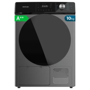 Cecotec Bolero Dresscode Dry 10350 Steel Secadora con Bomba de Calor de 10kg - 14 Programas - Tambor de Acero Inoxidable - Inicio Programable - Bloqueo de Seguridad - Color Gris Oscuro