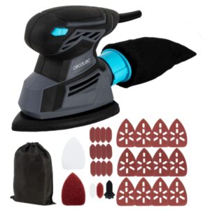 Cecotec PerfectSurface 125 Delta EasyGo Lijadora Electrica - 130W - Velocidad 13.500rpm - Cable 2m - Incluye Accesorios - Color Gris Oscuro