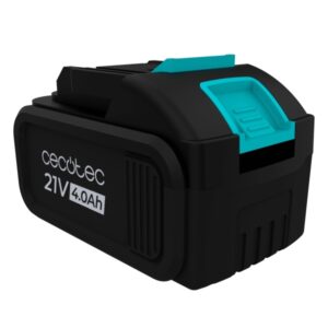 Cecotec NEX21 Bateria para Herramientas de 21V - Capacidad 4000mAh - Puerto de Carga Incluido - Color Negro
