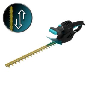 Cecotec TitaniumSword 450 Cortasetos - Espada de 45cm - Mando Rotatorio - Encendido Seguro - Cubierta Protectora - Cuchillas de Titanio - Color Negro