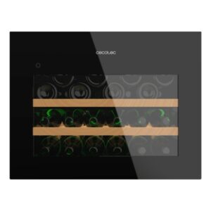 Cecotec Bolero GrandSommelier BI 28000 Touch Black Compressor Vinoteca para 28 Botellas - Luz LED - Temperatura Regulable - Compresor Integrado - Ventilador Interior - Color Negro