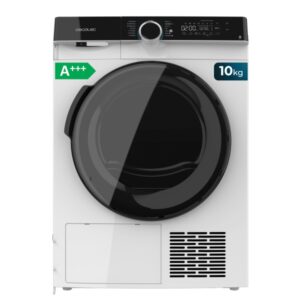 Cecotec Bolero Dresscode Dry 10500 Inverter Secadora con Bomba de Calor de 10kg - 14 Programas - Luz Ultravioleta - Seguro Infantil - Motor Inverter - Inicio Programable - Color Blanco y Negro
