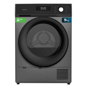 Cecotec Bolero Dresscode Dry 9300 Steel Secadora con Bomba de Calor de 9kg - 15 Programas - Inicio Programable - Bloqueo de Seguridad - Color Gris Oscuro