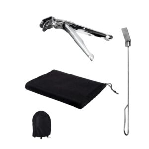 Cecotec DragonPack 6000 S Set de Accesorios para Barbacoa - Pinzas - Cubierta Protectora - Atizador -