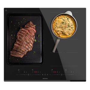 Cecotec Bolero Squad I 4800 TotalFlex Cocina de Induccion Encastrable - 7400W - 2 Zonas - Temporizador - Control Tactil - 9 Niveles de Potencia - Funcion Booster - Color Negro
