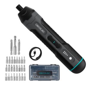 Cecotec EasyGyro 3000 Pocket Atornillador Inalambrico - Bateria 1500mAh - Luz LED - Incluye Accesorios - Varios Niveles - Color Negro