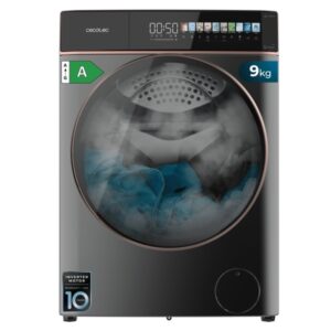 Cecotec Bolero DressCode 9900 Autodose Inverter FullColor Steel A Lavadora de Carga Frontal con Autodosis - Capacidad 9kg - Velocidad 1400rpm - Pantalla 10.3" - Motor Inverter - Color Gris Oscuro
