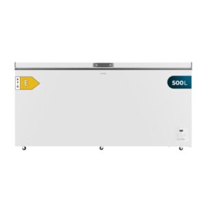 Cecotec Bolero CoolMarket Chest 500 white E Congelador Horizontal Convertible - Capacidad 500L - Temperatura Regulable - Seguro Infantil - Compresor Inverter - Color Blanco