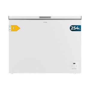 Cecotec Bolero CoolMarket Chest 254 White E Congelador Horizontal Convertible - Capacidad 254L - Temperatura Regulable - Seguro Infantil - Cesta Interior - Compresor Inverter - Color Blanco