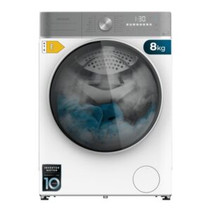 Cecotec Bolero Wash and Dry 8580 Inverter B Lavadora Secadora - Capacidad 8kg - Velocidad 1400rpm - Seguro Infantil - Motor Inverter - 16 Programas - Color Blanco
