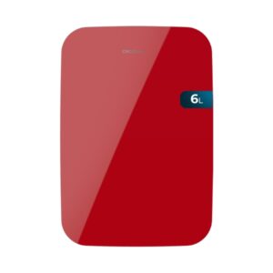 Cecotec Bolero MiniCooling 6L Bahamas Red Mini Frigorifico Portatil - Capacidad 6L - 12V/220V - Temperatura Regulable - Enfria hasta 5ºC - Funcion Calentamiento hasta 65ºC - Color Rojo