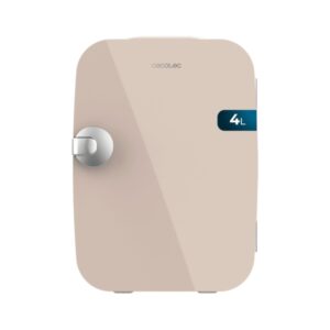 Cecotec Bolero MiniCooling 4L Rio Cream Mini Frigorifico Portatil - Capacidad 4L - Voltaje 12V - Temperatura Regulable - Enfria hasta 5ºC - Funcion Calentamiento hasta 65ºC - Color Rosa Pastel