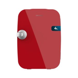 Cecotec Bolero MiniCooling 4L Rio Red Mini Frigorifico Portatil - Capacidad 4L - Voltaje 12V - Temperatura Regulable - Enfria hasta 5ºC - Funcion Calentamiento hasta 65ºC - Color Rojo