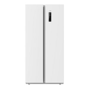 Cecotec Bolero CoolMarket SBS 430 White E Frigorifico Americano - Capacidad 430L - Motor Inverter Plus - Pantalla en Puerta - Modo Vacaciones y Eco - Clase E - 176x84cm - Color Blanco