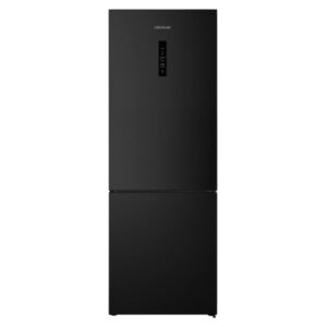 Cecotec Bolero CoolMarket Combi 495 Dark E Frigorifico Combi - Capacidad 495L - Luz LED - Temperatura Regulable - Cajon para Carne y Pesado - Cajon Humedad Regulable - Clase E - 200x70cm - Color Acero