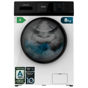 Cecotec Bolero Dresscode 8411 Inverter Lavadora de Carga Frontal - 1900W - Capacidad 8kg - Velocidad 1400rpm - Temperatura Regulable - Seguro Infantil - Motor Inverter - 16 Programas - Color Blanco