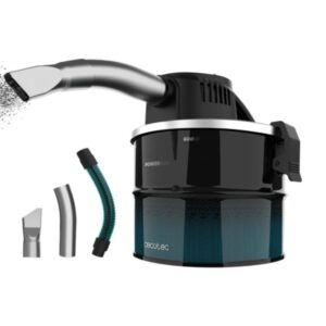 Cecotec Conga Ash 1000 Lite Aspirador de Cenizas - 600W - Deposito de 4L de Acero Inoxidable - Succion hasta 13kPa - Tubo Reforzado con Boquilla de 34mm - Color Negro y Azul