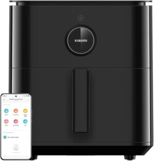 Xiaomi Smart Air Fryer 6.5L Freidora de Aire 1800 W - Conveccion 360 Grados - Funcion Desengrase - Control Inteligente Mi Home - Color Negro