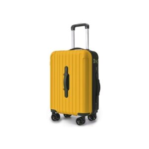 Lagart Smart Maleta Trolley de Cabina Rigida 20” 55x34x20cm - Asa Frontal para Manejo en Distintas Situaciones - Cierre TSA - Ruedas Dobles 360º - Color Amarillo Ocre