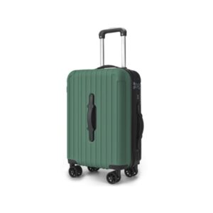 Lagart Smart Maleta Trolley de Cabina Rigida 20” 55x34x20cm - Asa Frontal para Manejo en Distintas Situaciones - Cierre TSA - Ruedas Dobles 360º - Color Verde