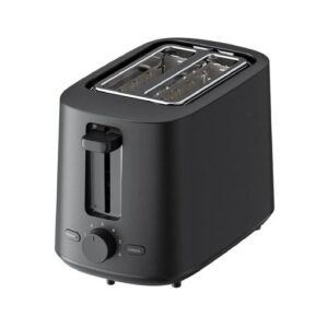 Xiaomi Toaster Tostadora 930W - Ranura Ancha 35 mm - 6 Niveles de Tostado - Funcion Descongelar y Recalentar - Rejilla Plegable Tipo Mini Horno - Bandeja RecogeMigas - Material Apto para Alimentos - Color Negro