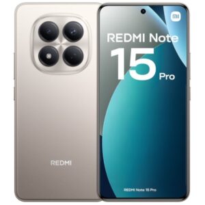 Xiaomi Redmi Note 15 Pro Smartphone Pantalla Amoled 6.77" 120Hz - 8GB -256GB - Camara 200 MP OIS + 32 MP - MediaTek Helio G200 Ultra  - Bateria 6500 mAh con Carga 45W - IP65 - Color Titanio