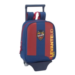 Safta Levante U.D. Mochila con Carro - Tarjeta ID - Asa Superior - Mochila Extraible - Carro Resistente - 6L - Material Duradero - Facil de Transportar - 220x100x270mm - Color Rojo y Azul