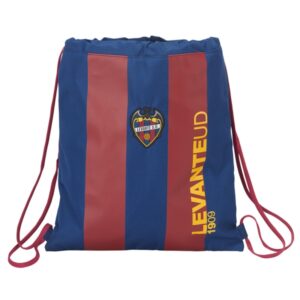 Safta Levante U.D. Saco Plano - Bolsillo con Cremallera - Cierre con Cordones - 5L - Ligero y Compacto - 350x10x400mm - Color Rojo y Azul
