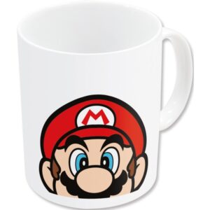 Safta Super Mario Taza Ceramica de 325ml - Color Blanco