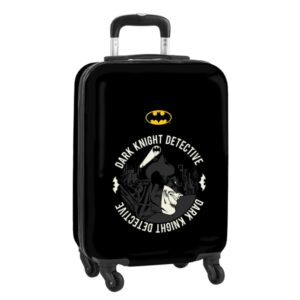 Safta Batman Hero Maleta Trolley de Cabina 20” - Cierre con Candado - Interior Forrado - Ruedas Giratorias - Asa Extensible - Material ABS y PC - 40.1L - Peso 2.62kg - 345x200x550mm - Color Negro