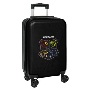 Safta Harry Potter House Of Champions Maleta Trolley de Cabina 20” - Cierre con Candado - Interior Forrado - Bolsillo de Red - Ruedas Giratorias - 40.1L - 345x200x550mm - Color Negro