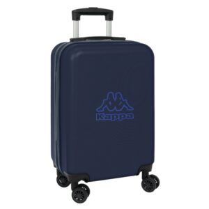 Safta Kappa Blue Night Maleta Trolley de Cabina 20” - Cierre con Candado - Interior Forrado - Bolsillo de Red - Ruedas Giratorias - Mango Extensible - 345x200x550mm - Color Azul Marino