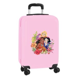 Safta Princesas Disney Magical Maleta Trolley de Cabina 20” - ABS y PC - Cierre con Candado - Interior Organizado - Ruedas Giratorias - Ajustable - 40.1L - 345x200x550mm - Color Rosa