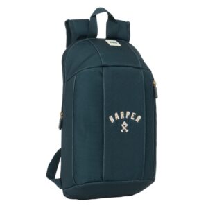 Safta Harper and Neyer Mini Mochila - Hombreras Acolchadas - Espalda Ergonomica - Asa Superior - Uso Diario - 8.5L - 220x100x390mm - Color Azul Marino