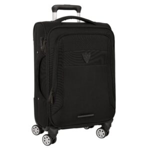 Safta Sevilla FC Business Maleta Trolley de Cabina 20” - Cierre con Candado - Bolsillo para Portatil - Ruedas Giratorias - Protecciones Laterales - 35.7L - 350x200x510mm - Color Negro