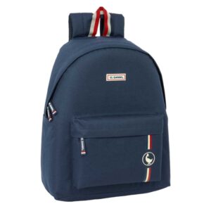 Safta el Ganso Eclipse Mochila - Bolsillo Frontal - Hombreras Acolchadas - Doble Tirador en Cremallera - Asa Superior de Transporte - 20.8L - 330x150x420mm - Color Azul Marino