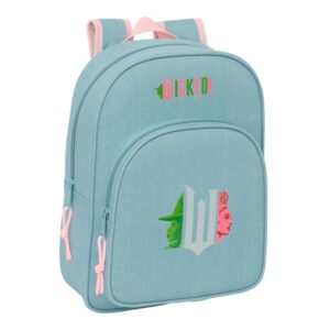 Safta Wicked Mochila Infantil - Adaptable a Carro - Portabotellas - Hombreras Acolchadas - Bolsillo Frontal - 10L - 260x110x340mm - Color Turquesa