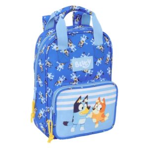 Safta Bluey Let'S Play Mochila Infantil - Bolsillo Frontal - Hombreras Acolchadas - Asa Forrada - 4.5L - Material Resistente - 200x80x280mm - Color Azul