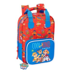 Safta Paw Patrol Cool Mochila Infantil - Adaptable a Carro - Bolsillo Frontal - Tarjeta de Identificacion - Hombreras Acolchadas - Asa Forrada - 4.5L - 200x80x280mm - Color Rojo y Azul