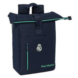 Safta Real Madrid 2ª Equipacion 25/26 Mochila para Portatil hasta 15.6" - Cremallera - Interior Acolchado - Hombreras Acolchadas - Asa Superior - 15.3L - 280x130x420mm - Color Azul Marino