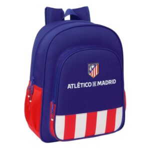 Safta Atletico de Madrid Mochila - Adaptable a Carro - Bolsillos Laterales - Doble Tirador - Hombreras Acolchadas - Asa Superior - 15L - 320x120x380mm - Color Azul Marino