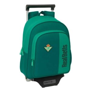 Safta Real Betis Balompie Mochila con Carro - Portabotellas - Hombreras Acolchadas - Resistente al Agua - Mochila Extraible - 10L - 28x10x67cm - Color Verde