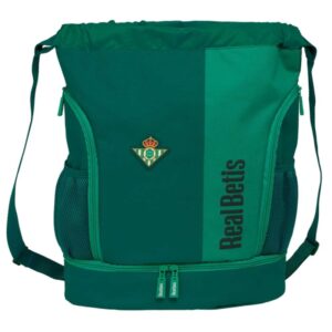 Safta Real Betis Balompie Saco Mochila - Resistente al Agua - Bolsillos Laterales - Hombreras Ajustables - Gran Capacidad (21.93L) - Bolsillo Interior con Cremallera - 340x150x430mm - Color Verde